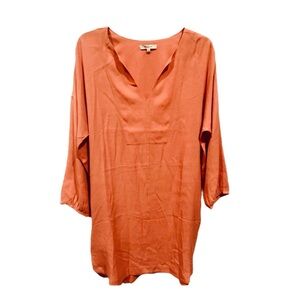 Madewell Du Jour Tunic Shirt Dress – Rosewood Pink | Size M
